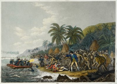 The Death Of Captain Cook by English School